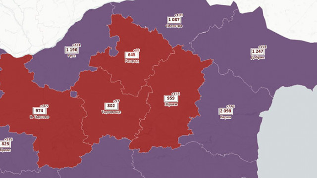 2029 на 100 хиляди достигна 14-дневната заболяемост във Варненско