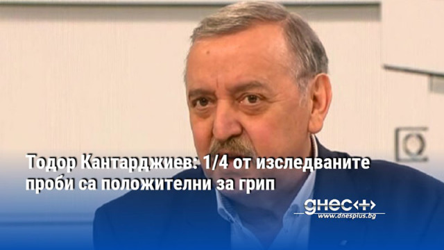 Тодор Кантарджиев: 1/4 от изследваните проби са положителни за грип