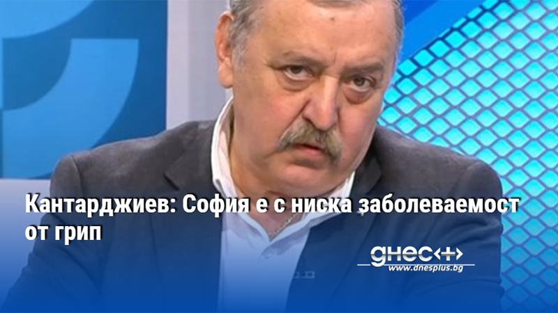 Кантарджиев: София е с ниска заболеваемост от грип