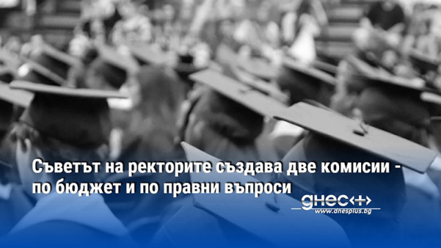 Съветът на ректорите създава две комисии - по бюджет и по правни въпроси