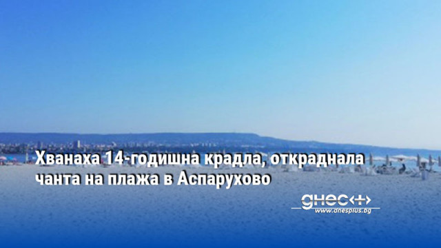 Хванаха 14-годишна крадла, откраднала чанта на плажа в Аспарухово