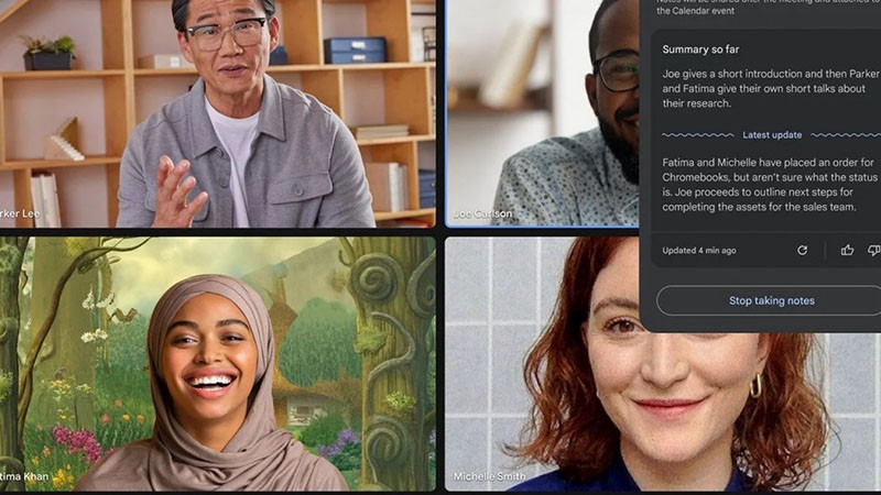 Google Meet пусна автоматично AI водене на бележки