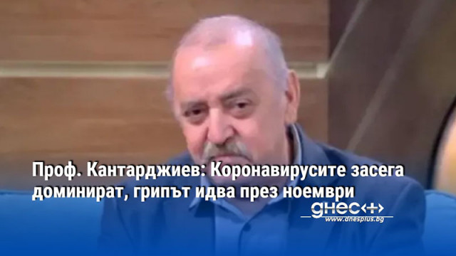 Проф. Кантарджиев: Коронавирусите засега доминират, грипът идва през ноември