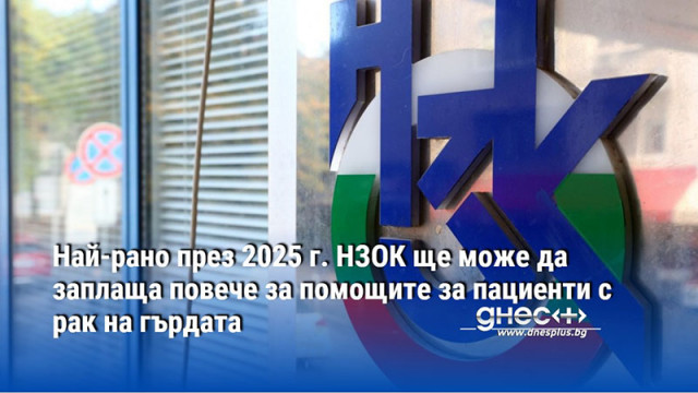 Най-рано през 2025 г. НЗОК ще може да заплаща повече за помощите за пациенти с рак на гърдата