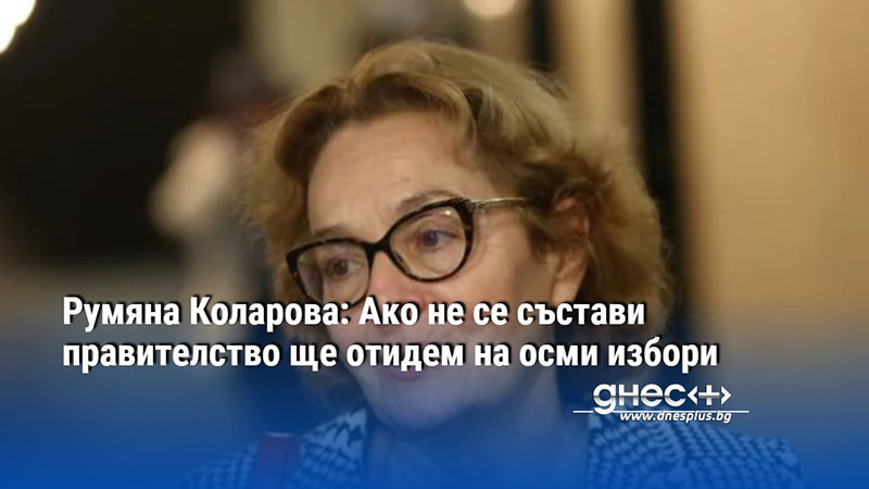 Румяна Коларова: Ако не се състави правителство ще отидем на осми избори