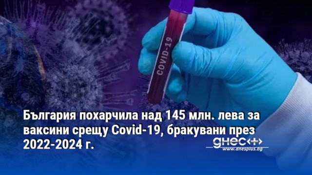 България похарчила над 145 млн. лева за ваксини срещу Covid-19, бракувани през 2022-2024 г.