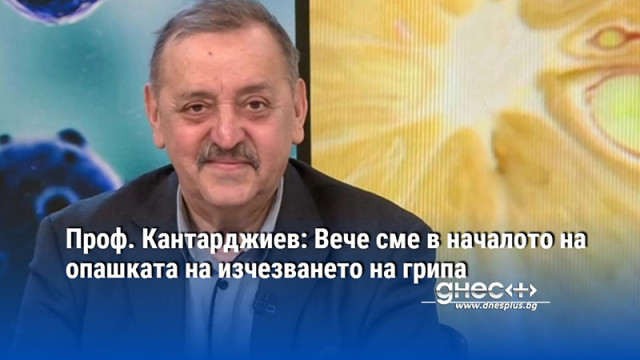 Проф. Кантарджиев: Вече сме в началото на опашката на изчезването на грипа